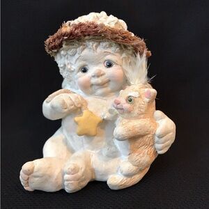 Vintage Angel Cherub & Kitten Dreamsicles Figurine
 'Love My Kitty' 
circa 1994